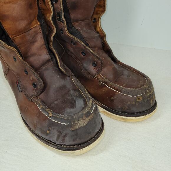 Red Wing Boots Mens Sz 12 D Brown Waterproof Boot Workwear Gorpcore Utility Work - Picture 7 of 16